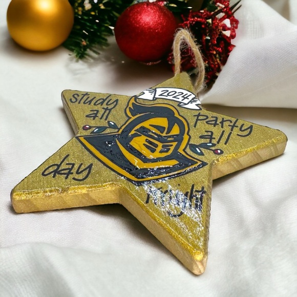 Shine Bright, Knights! UCF Christmas Ornament - Perfect for College Memories! - Picture 2 of 7